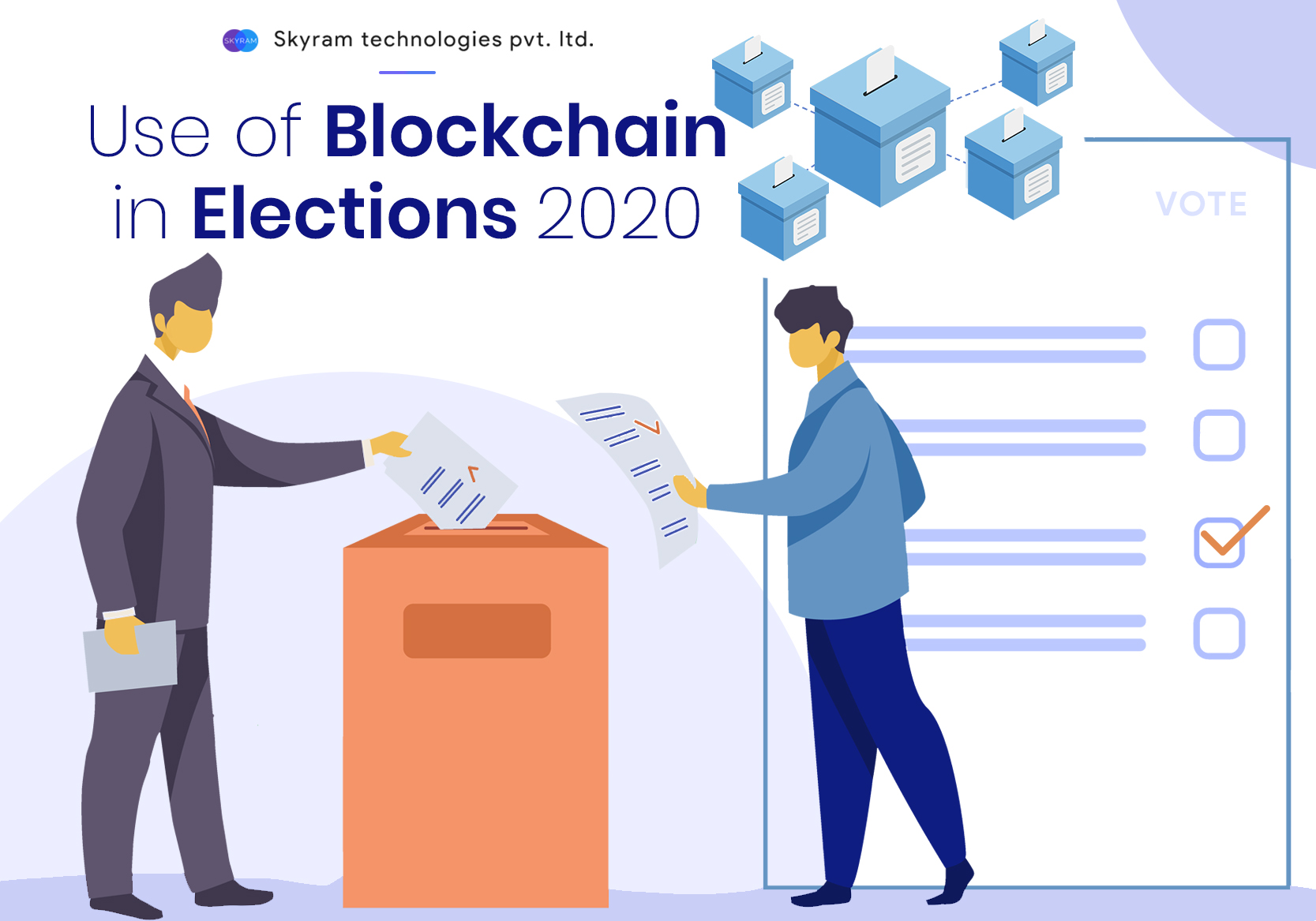 Use Of Blockchain In Elections 2020 - Skyram Technologies